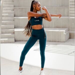 LSKD - Teal Elite High Rise Leggings with Pockets - S